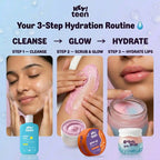 The Glow Trio ( Hydra Glow Face Wash + Glow Up Whip Scrub + Bubblegum Balm )