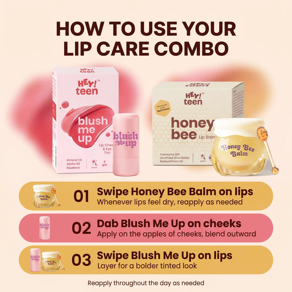 Lip Care Combo (Blush Me Up + Honey Bee Balm)