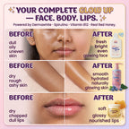 Before after complete glow up face body lips – HEY! teen Glow Starter Kit teen skincare India