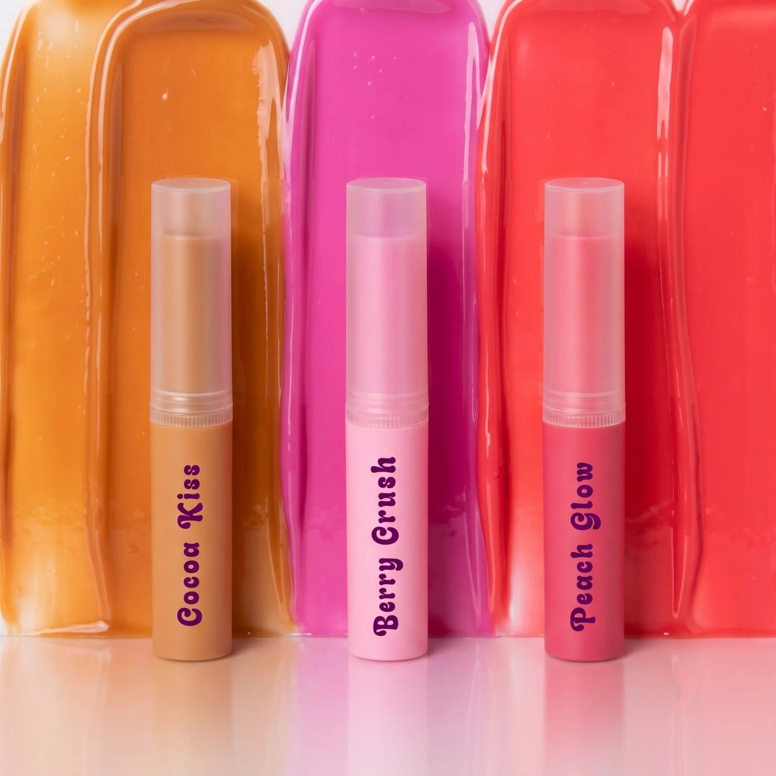 Tint Trio (Berry Crush + Peach Glow + Cocoa Kiss Tinted Lip Balms)
