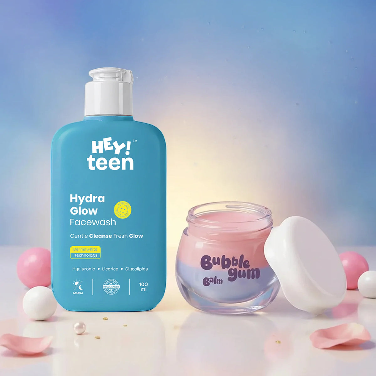 Glow & Go Duo (Hydra Glow Face Wash + Bubblegum Balm)