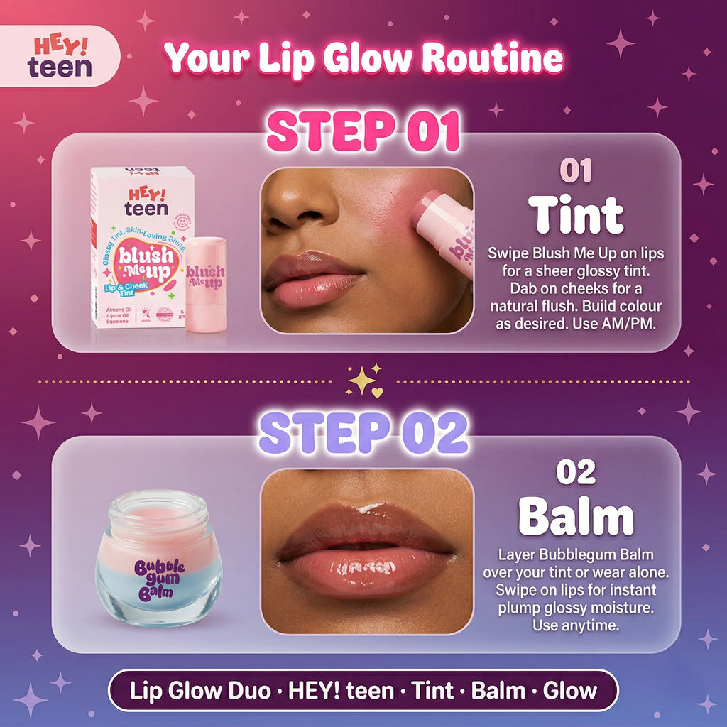 Lip Glow Duo (Blush Me Up+ Bubblegum Balm)
