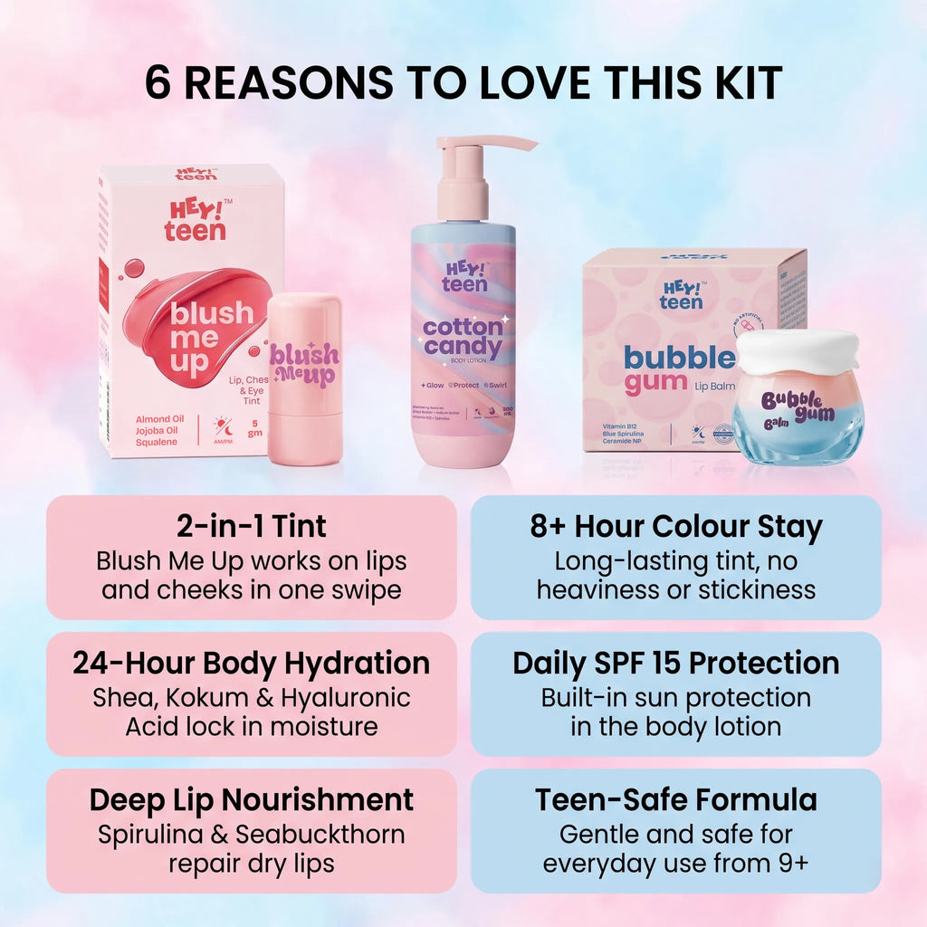 The Sweet Glow Kit (Blush Me Up + Cotton Candy + Bubblegum Bee Balm)