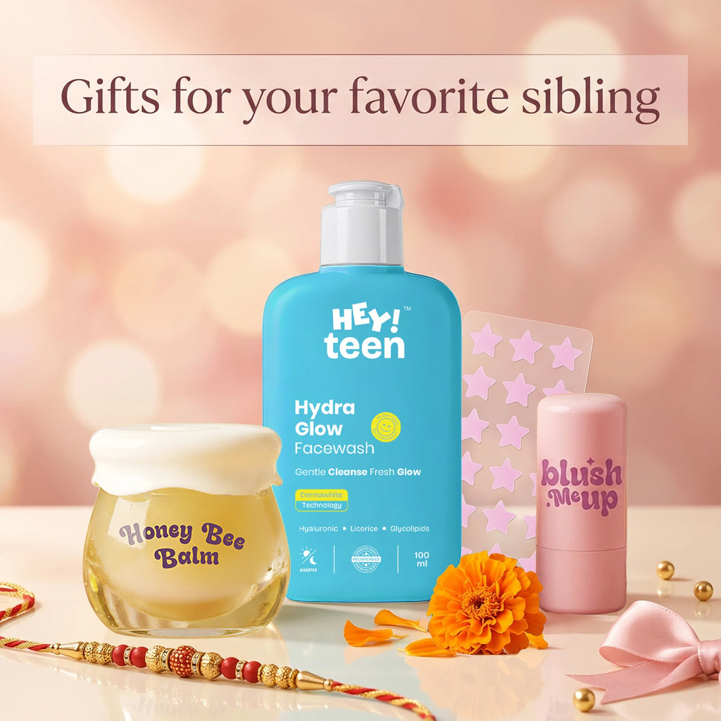 Rakhi Deluxe Gift Box (Hydra Glow Face Wash + Honey Bee Balm + Blush Me Up Tint + Star Patch)