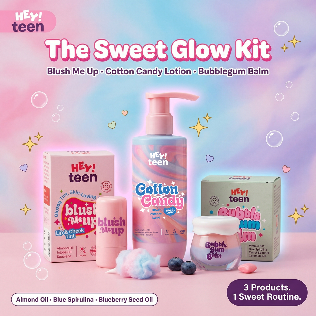 The Sweet Glow Kit (Blush Me Up + Cotton Candy + Bubblegum Bee Balm)