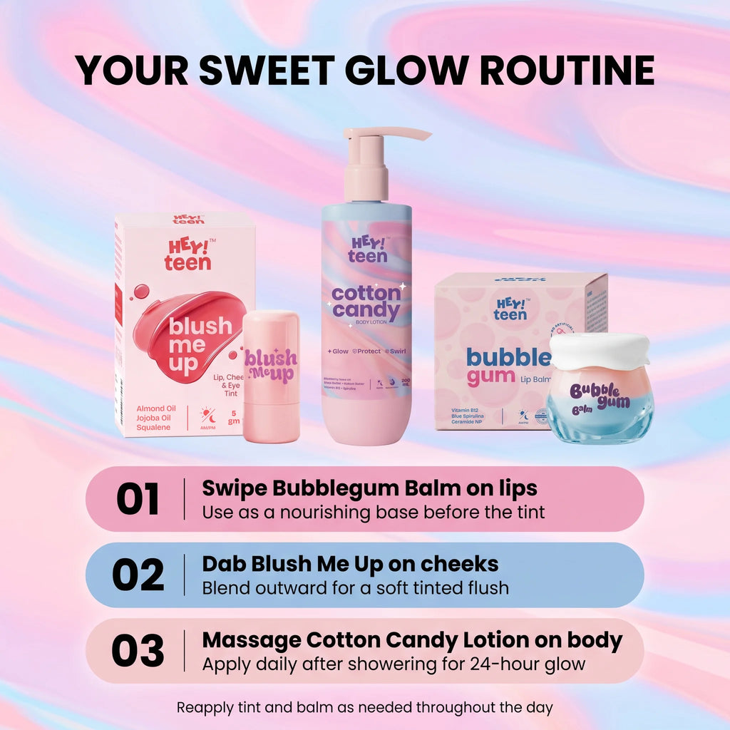 The Sweet Glow Kit (Blush Me Up + Cotton Candy + Bubblegum Bee Balm)