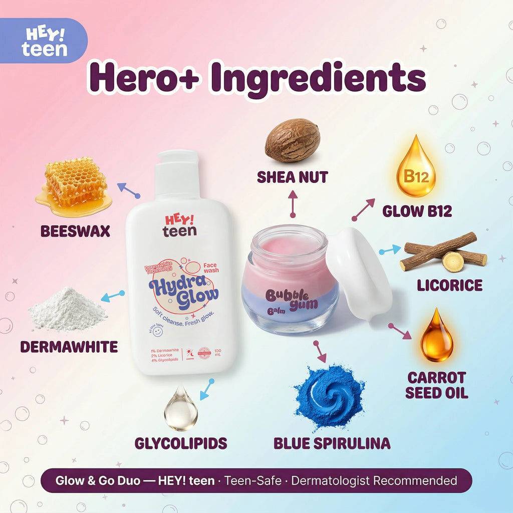 Glow & Go Duo (Hydra Glow Face Wash + Bubblegum Balm)