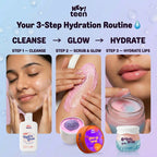 The Glow Trio ( Hydra Glow Face Wash + Glow Up Whip Scrub + Bubblegum Balm )