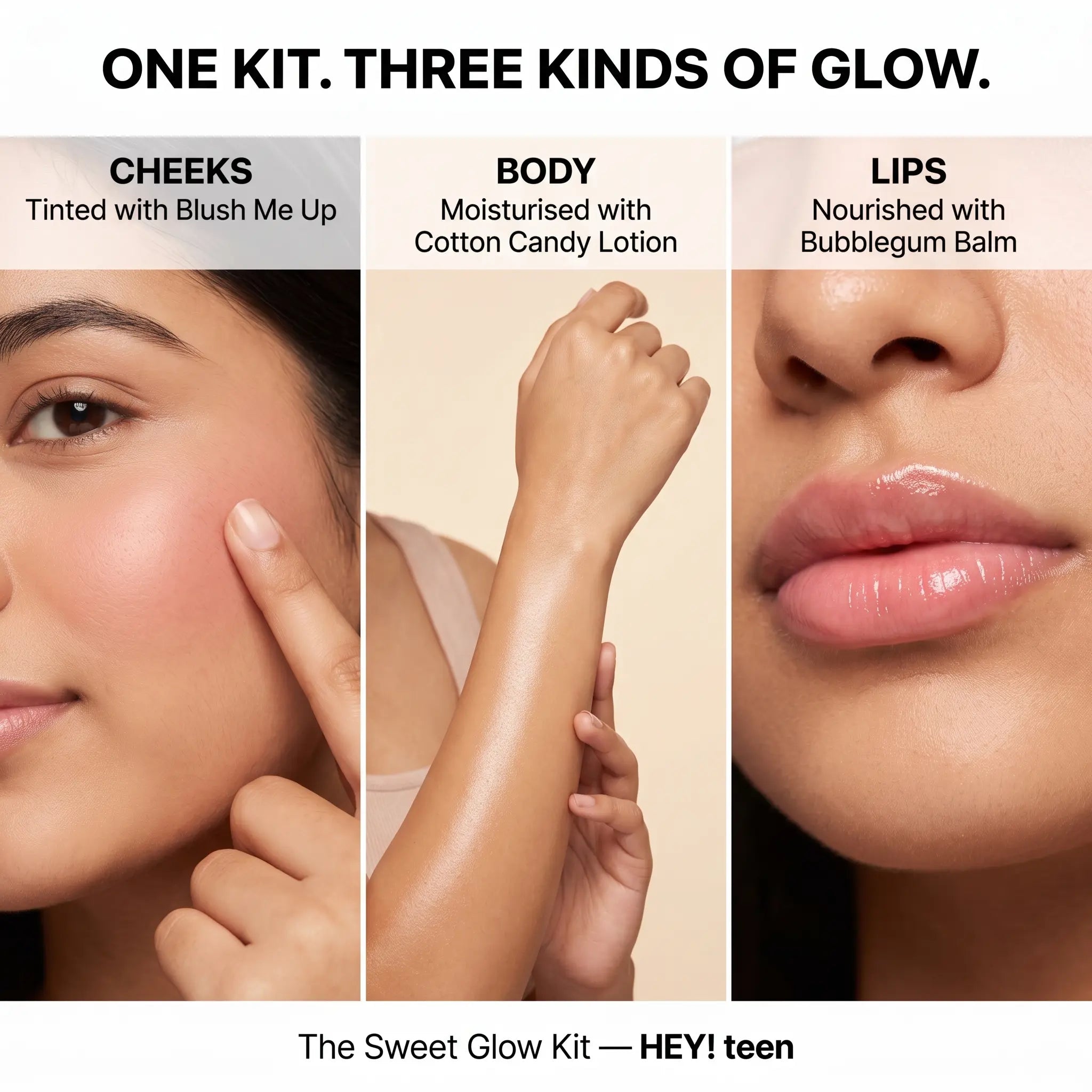 The Sweet Glow Kit (Blush Me Up + Cotton Candy + Bubblegum Bee Balm)