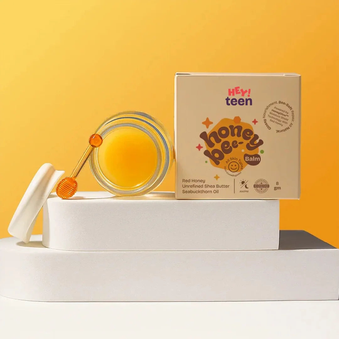Hey Teen Honey Bee Lip Balm – natural lip balm for teens India paraben-free non-sticky