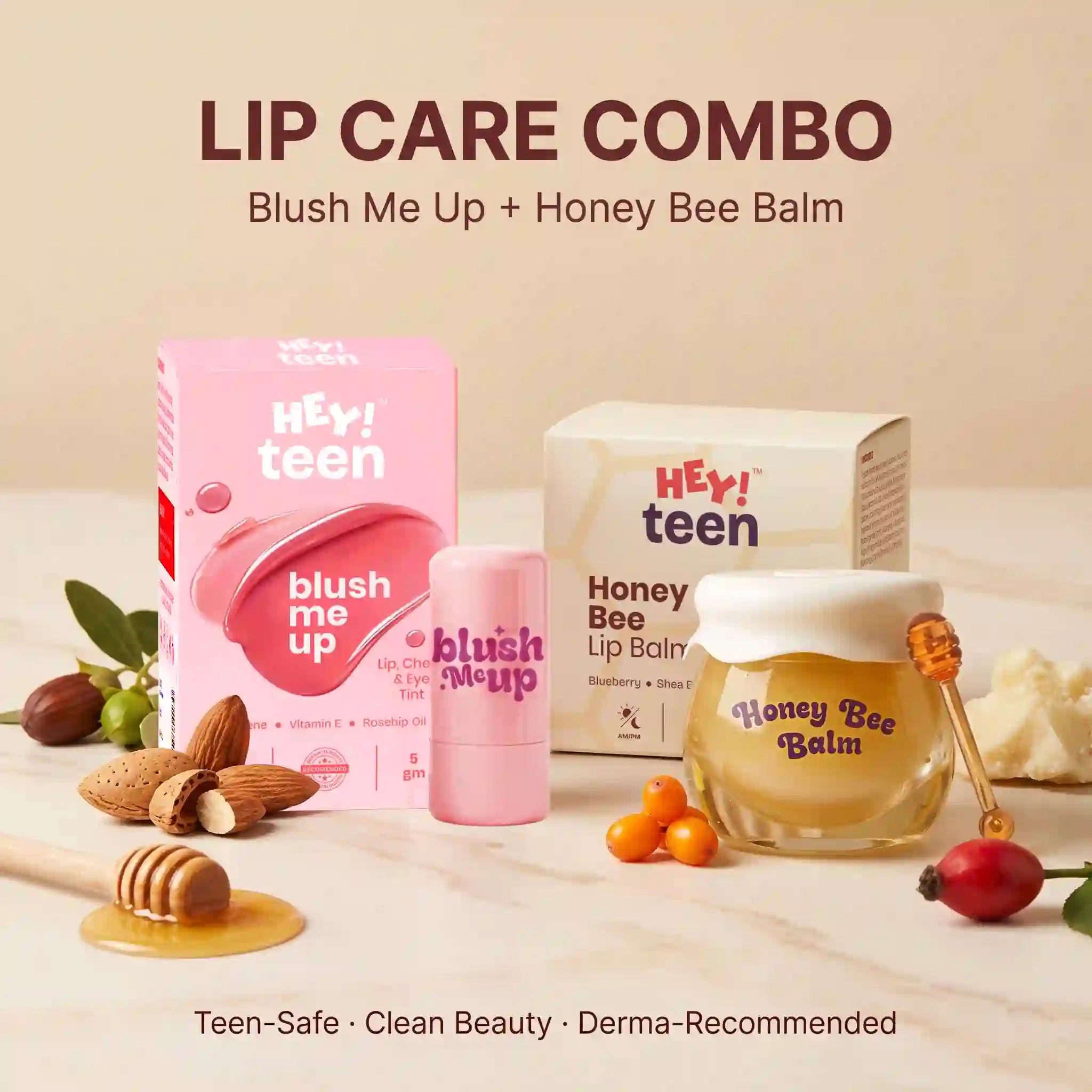Rakhi Lip Care Combo (Blush Me Up + Honey Bee Balm)