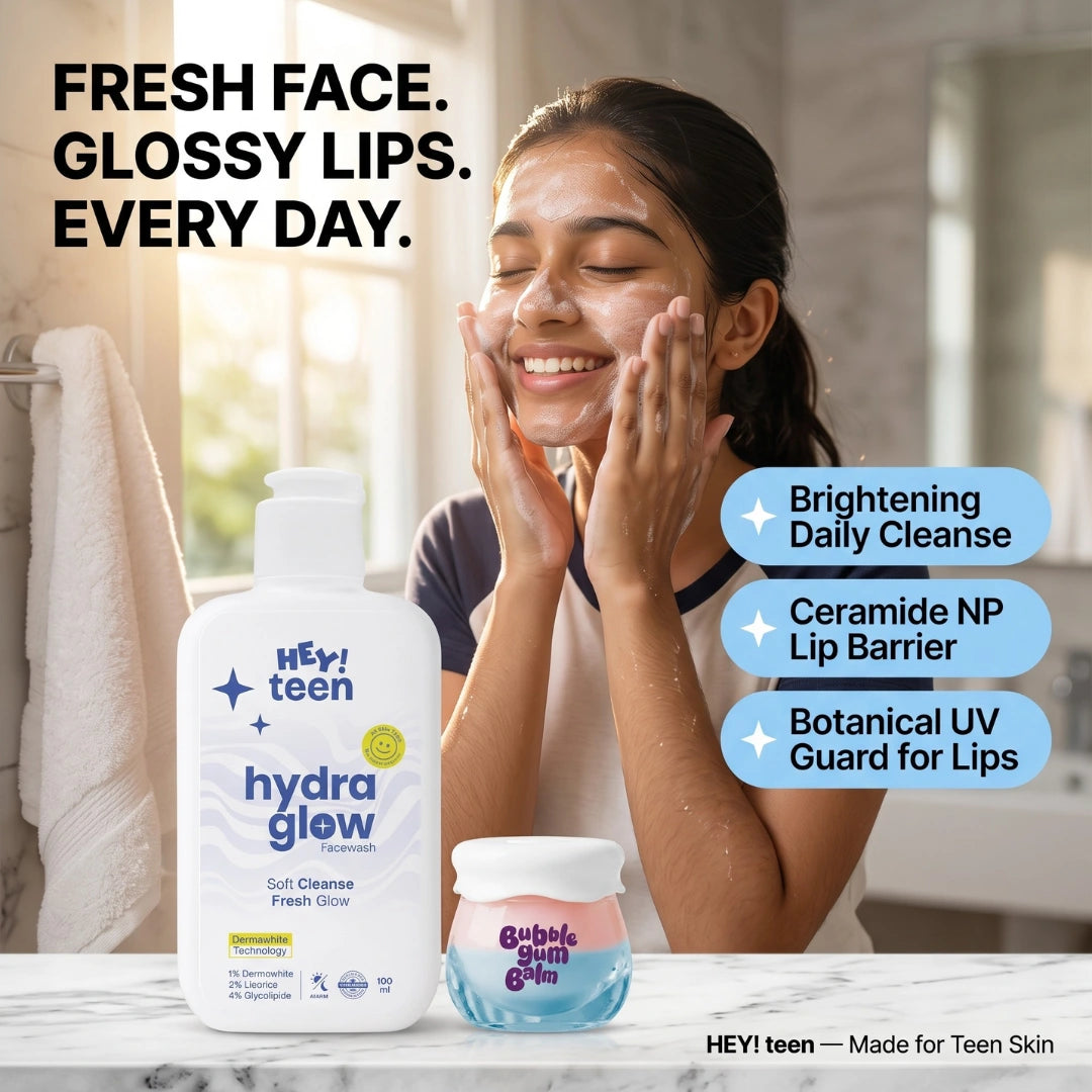 Glow & Go Duo (Hydra Glow Face Wash + Bubblegum Balm)