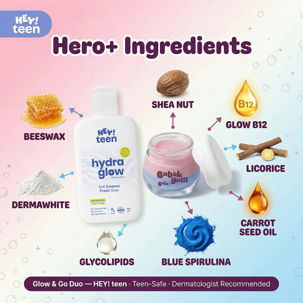 Glow & Go Duo (Hydra Glow Face Wash + Bubblegum Balm)