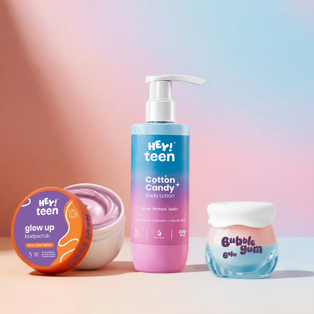 Body Glow Trio (Cotton Candy + Glow Up Scrub + Bubblegum Balm)