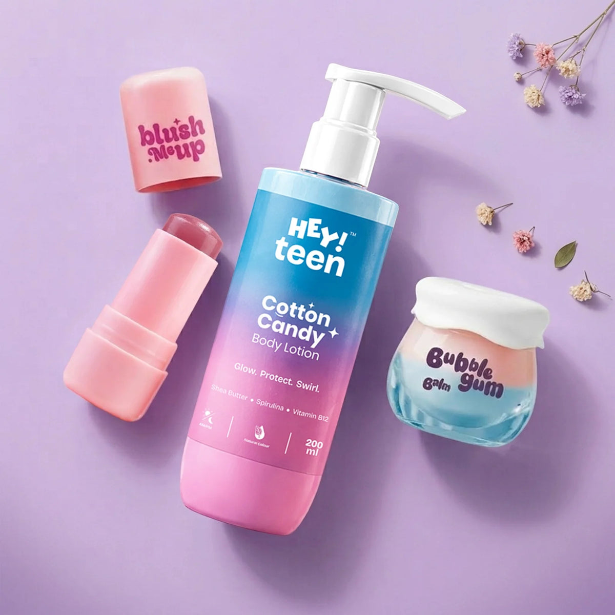 The Sweet Glow Kit (Blush Me Up + Cotton Candy + Bubblegum Bee Balm)