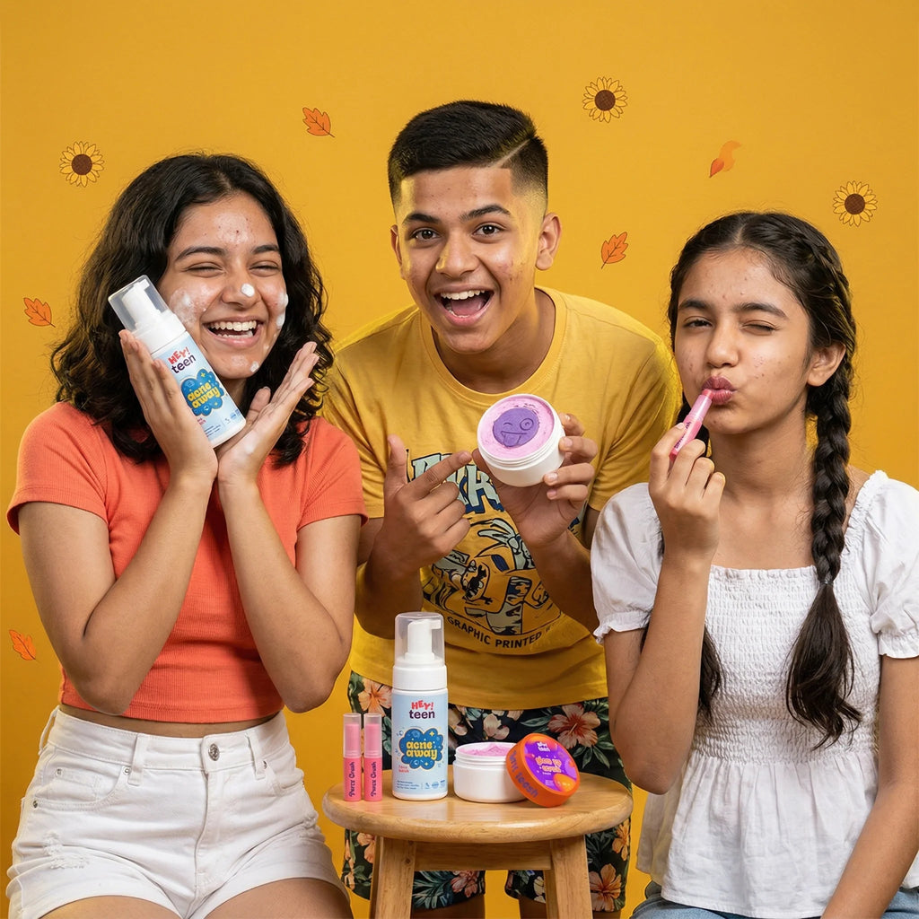 Clear Skin Combo (Acne Away Face Wash + Glow Up Whip Scrub + Peach Glow Tinted Lip Balm)