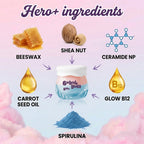 hero ingredients Ceramide NP Carrot Seed Oil Shea Butter – Hey Teen Bubble Gum Lip Balm