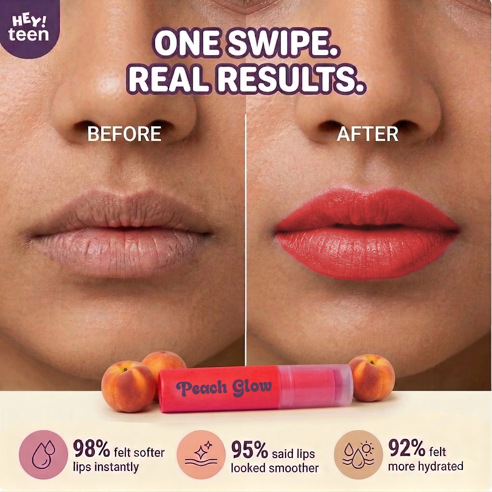 Peach Glow Tinted Lip Balm