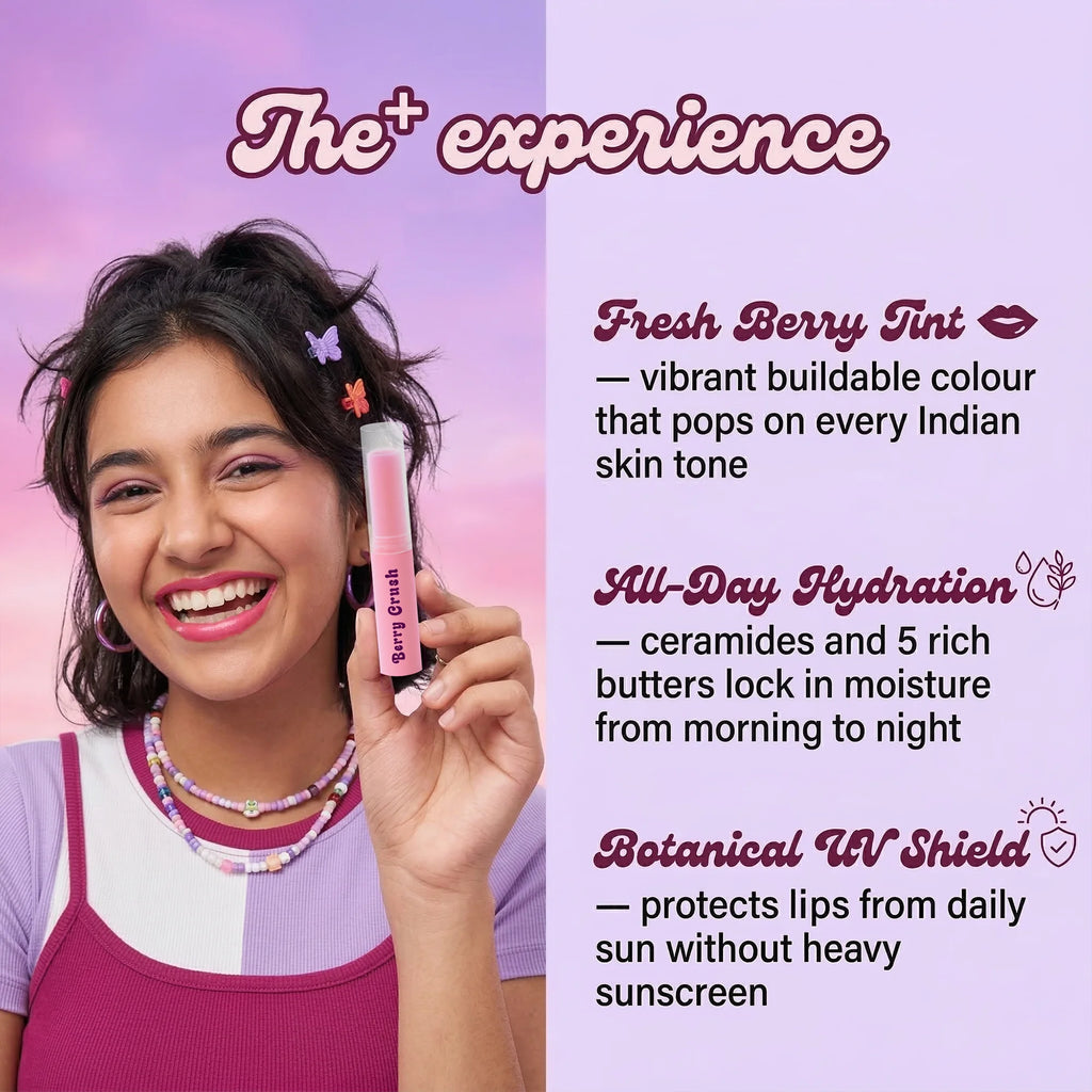 tinted lip balm berry crush